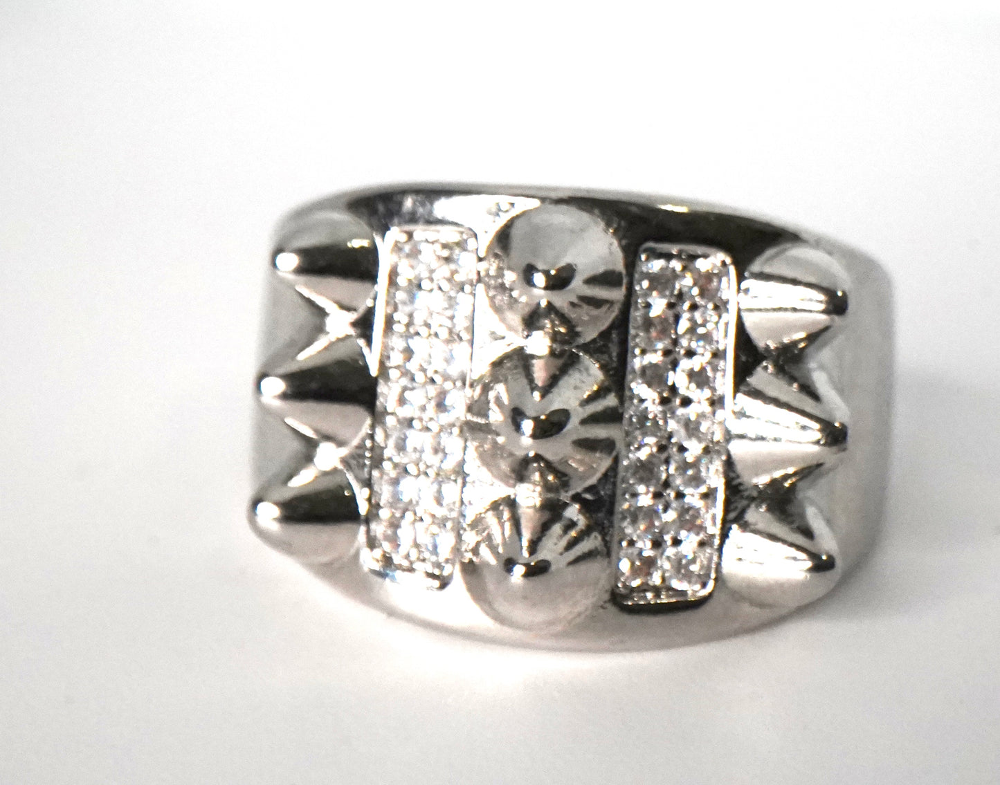Triple Spike Pinky Ring