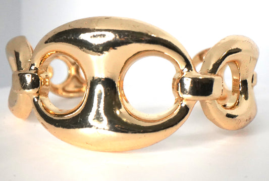 Graduated Puff Cuff- Gold