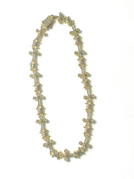 Barbed Cross Gold